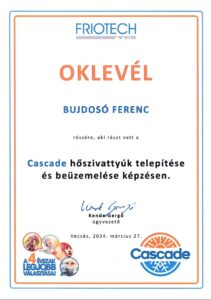 fecesklima panasonic tanusítvány2